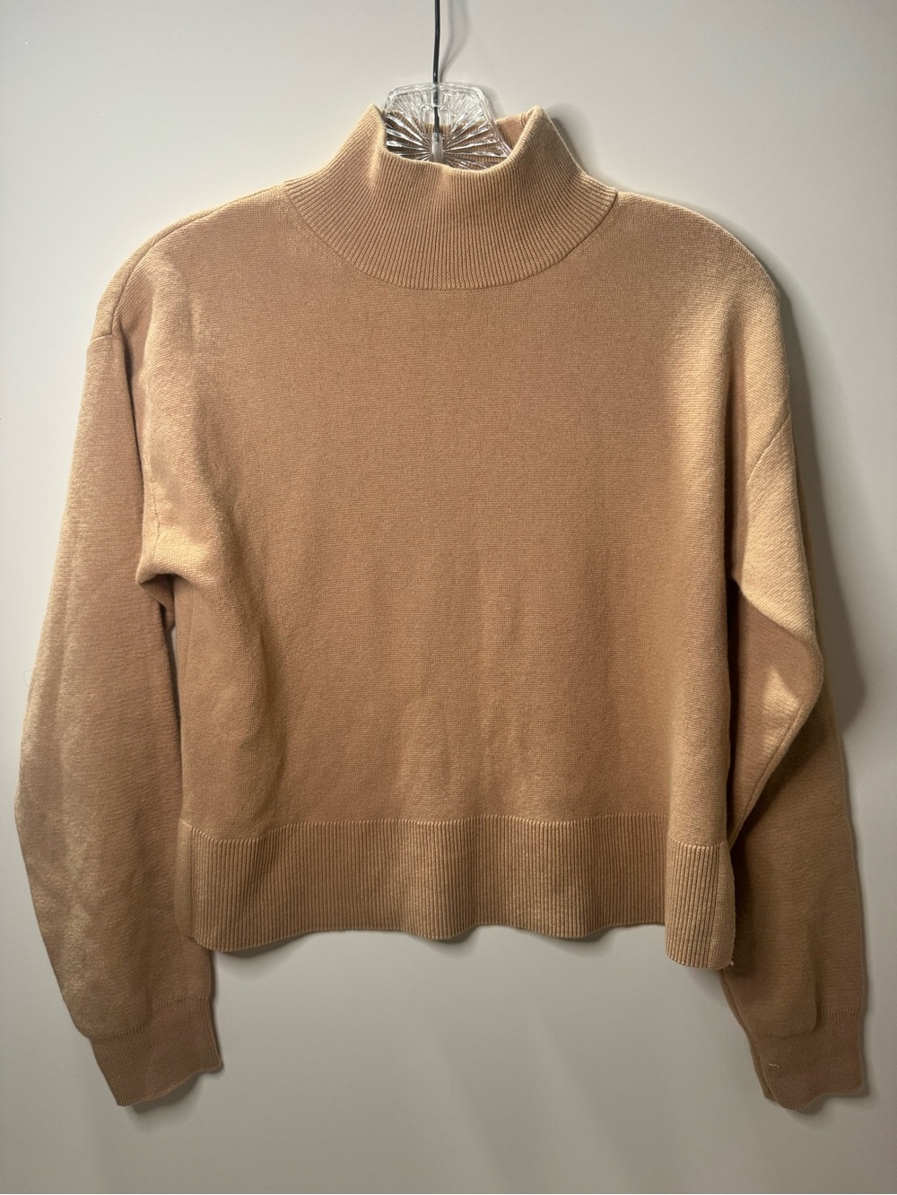 & Other Stories Paris Atelier Camel Wool Cotton Turtleneck Sweater XS